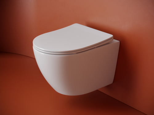 Подвесной унитаз Ceramicanova UNO CN11001T с крышкой-сидением фото 7