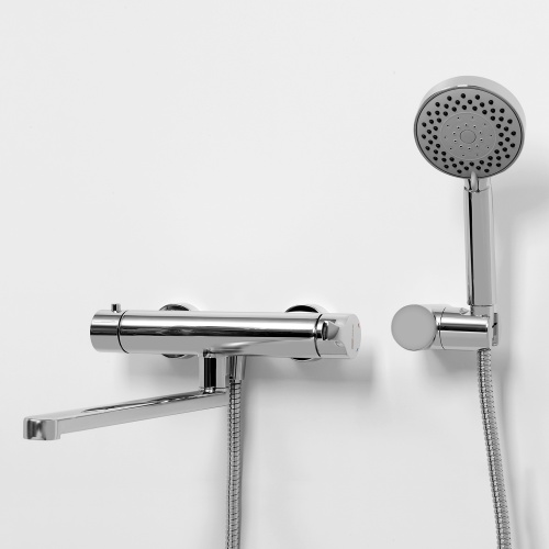 Смеситель для ванны и душа WasserKRAFT Berkel 4802L с длинным изливом, хром фото 7