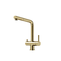 Смеситель для кухни Sancos Spin SC4015BG, брашированное золото