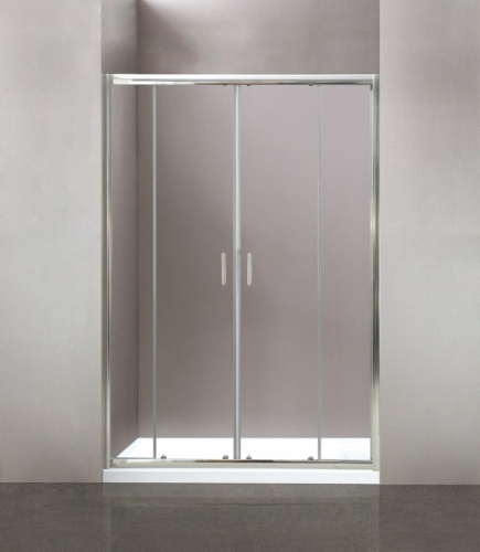 Душевая дверь в нишу BelBagno 170x195 UNO-195-BF-2-170-C-Cr, стекло прозрачное, профиль хром фото 3