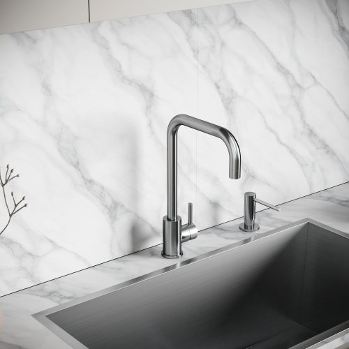 Смеситель для кухни Sancos Stainless SC12002SS, нержавеющая сталь фото 2