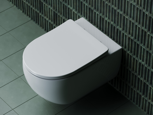 Подвесной унитаз Ceramicanova Long CN3015 с крышкой-сидением фото 8