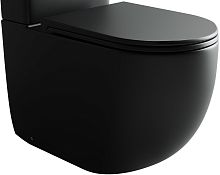 Чаша для унитаза-компакта Ceramicanova METROPOL CN4001-BMB Rimless с сидением, черный матовый
