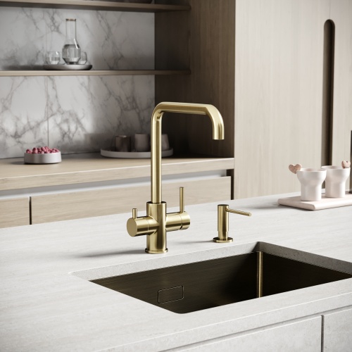 Смеситель для кухни Sancos Vela SC4013BG, брашированное золото фото 2