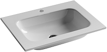Раковина накладная мебельная Ceramicanova Grace CN7011, белый глянец