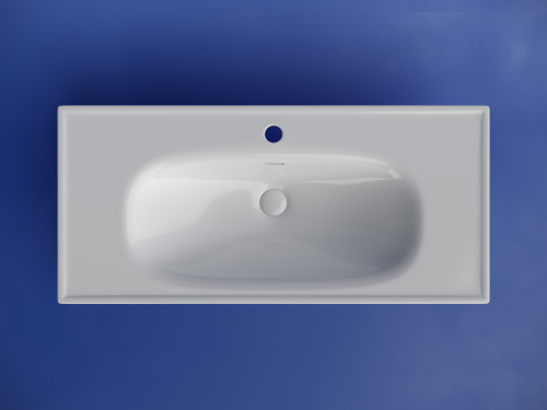 Раковина накладная мебельная Ceramicanova Sabo CN13003, белый глянец фото 3