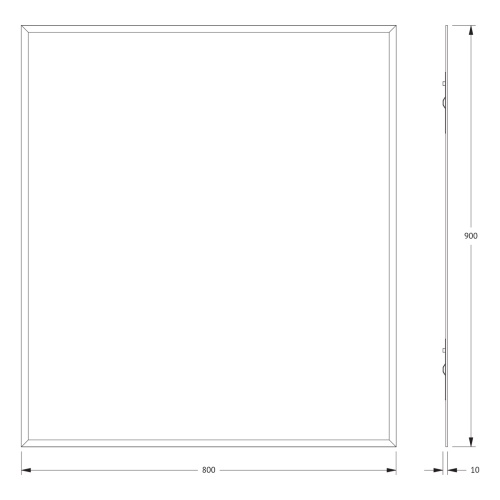 Зеркало Evoform Comfort с фацетом 80х90 см, BY 0927 фото 5