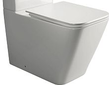 Чаша для унитаза-компакта Ceramicanova CUBIC CN1803-B Rimless с сидением, белый глянец