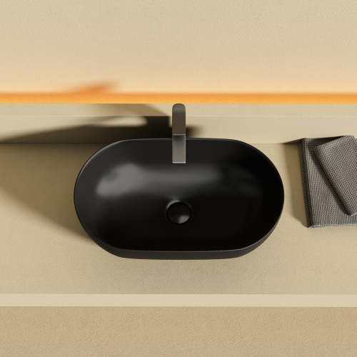 Накладная раковина Ceramicanova Twist CN12001MB, черный матовый фото 5