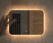 Зеркало DEFESTO OPTI DF 2814SH с LED-подсветкой 70x50 см., сенсорный выключатель, 3000 K