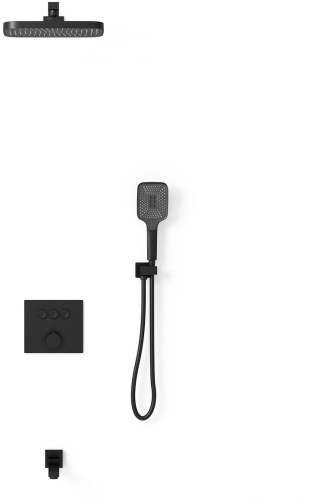 Душевой комплект Vincea VSFW-4311MB, встраиваемый С ВНУТРЕННЕЙ ЧАСТЬЮ, 3 режима, черный фото 3
