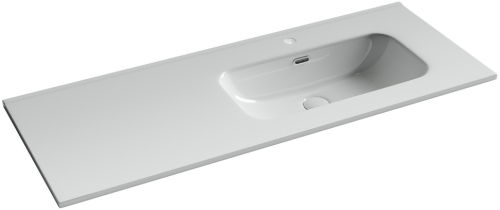 Раковина накладная мебельная Ceramicanova Element CN7006R, чаша справа, белый глянец