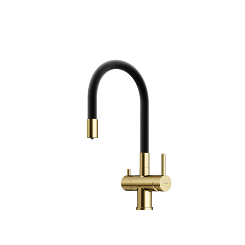 Смеситель для кухни Sancos Lucia SC4004BG, брашированное золото