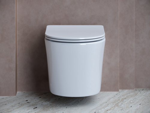 Подвесной унитаз Ceramicanova Balearica CN6000 с крышкой-сидением фото 6