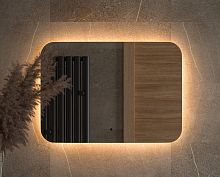 Зеркало DEFESTO OPTI DF 2814RH с LED-подсветкой 70x50 см., ИК - выключатель, 3000 K