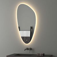 Зеркало Evoform Ledshine BY 2692 с LED-подсветкой и сенсорным выключателем, 50х100 см., 3000К