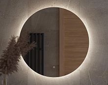 Зеркало DEFESTO OPTI DF 2845S с LED-подсветкой Ø80 см., сенсорный выключатель, 4500 K