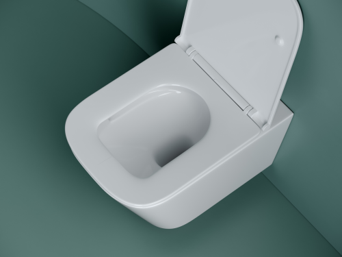 Подвесной унитаз Ceramicanova Union CN4009T с крышкой-сидением фото 9