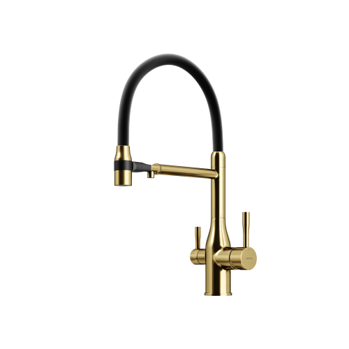 Смеситель для кухни Sancos Garda SC4009BG, брашированное золото