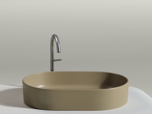 Накладная раковина Ceramicanova ELEMENT CN6048MC, капучино матовый фото 6