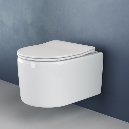 Подвесной унитаз Ceramicanova Moments CN3003 с крышкой-сидением фото 5