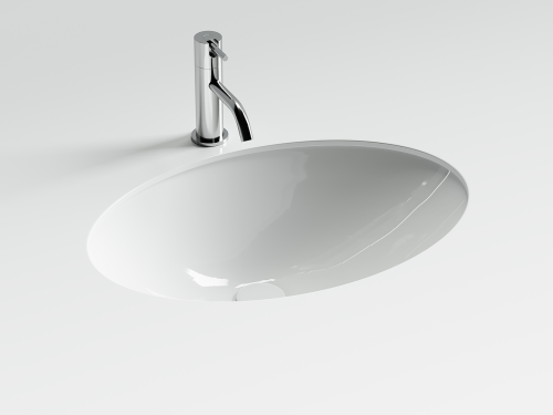 Раковина встраиваемая снизу Ceramicanova Era CN6081, белый глянец фото 2