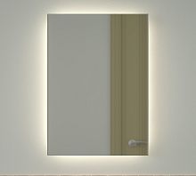 Зеркало DEFESTO GLOW DF 2504 с фацетом и LED-подсветкой 50x70 см., без выключателя, 4500 K