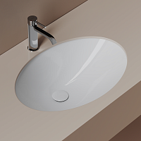 Раковина встраиваемая снизу Ceramicanova Era CN6081, белый глянец