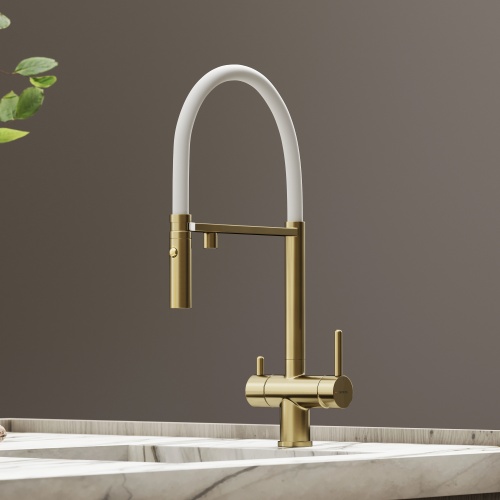 Смеситель для кухни Sancos Imola SC4010BG, брашированное золото фото 11