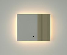 Зеркало DEFESTO GLOW DF 2511RH с фацетом и LED-подсветкой 50x40 см., ИК - выключатель, 3000 K