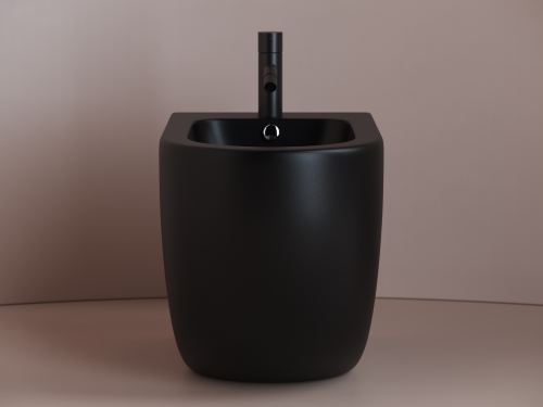 Биде напольное Ceramicanova Metropol CN4005MB,  черное матовое фото 3