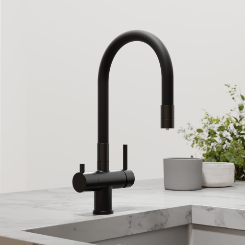 Смеситель для кухни Sancos Lucia SC4004MB, матовый черный фото 10