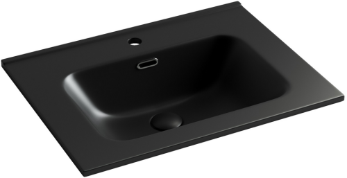 Раковина накладная мебельная Ceramicanova Element CN7001MB, черный матовый