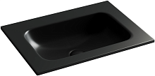 Раковина накладная мебельная Ceramicanova Grace CN7011MBwx без отверстия под смеситель, черный матовый