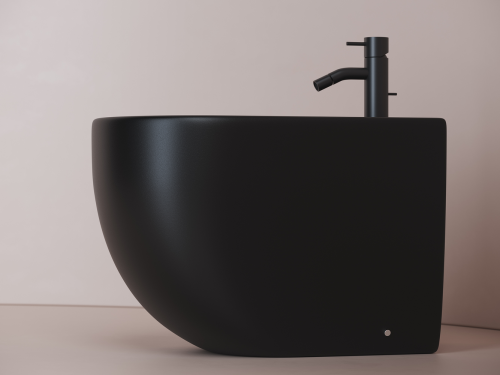 Биде напольное Ceramicanova Metropol CN4005MB,  черное матовое фото 5