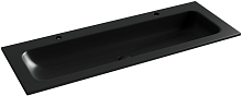 Раковина накладная мебельная Ceramicanova Element Grace CN7016MB с двумя отверстиями под смеситель, черный матовый