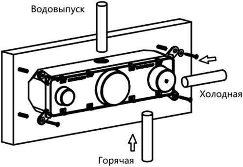 Душевой комплект Vincea VSFW-422TI2GM, встраиваемый С ВНУТРЕННЕЙ ЧАСТЬЮ, вороненая сталь фото 15