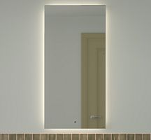 Зеркало DEFESTO GLOW DF 2508R с фацетом и LED-подсветкой 60x120 см., ИК - выключатель, 4500 K