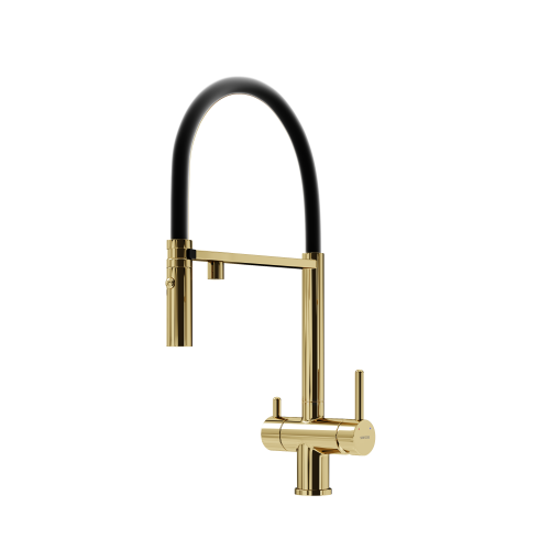 Смеситель для кухни Sancos Imola SC4010ZG, полированное золото