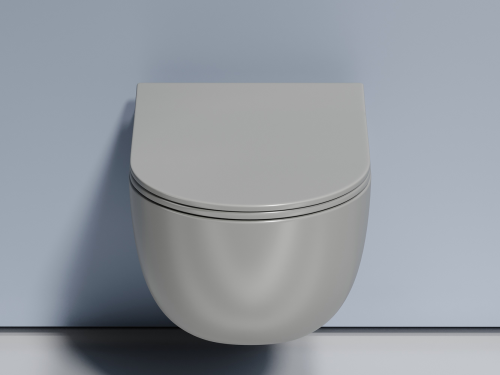 Подвесной унитаз Ceramicanova Modena CN6063MH с крышкой-сидением, антрацит матовый фото 7