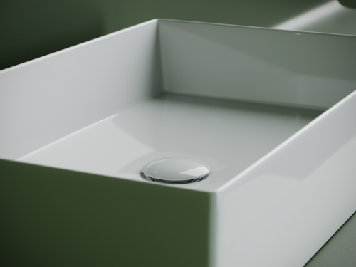 Накладная раковина Ceramicanova Element CN6070, белый глянец фото 5