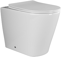 Унитаз приставной напольный Ceramicanova Highlight CN1812 с крышкой-сидением CN1812 Унитаз приставной напольный Ceramicanova Highlight CN1812 с крышкой-сидением