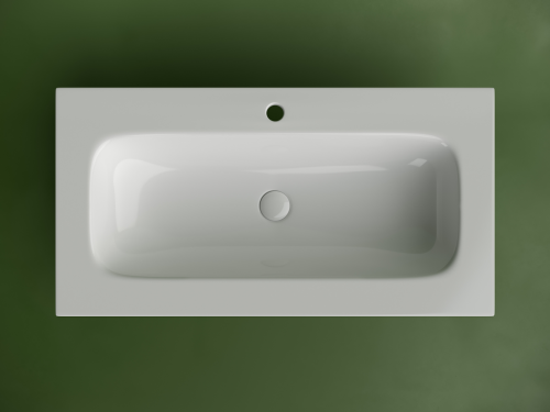 Раковина накладная мебельная Ceramicanova Grace CN7019, белый глянец фото 3
