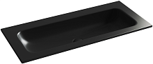Раковина накладная мебельная Ceramicanova Grace CN7013MBwx без отверстия под смеситель, черный матовый