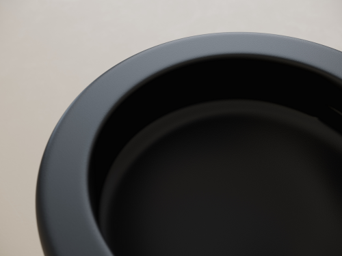 Подвесной унитаз Ceramicanova UP CN4007MB с крышкой-сидением,черный матовый фото 10