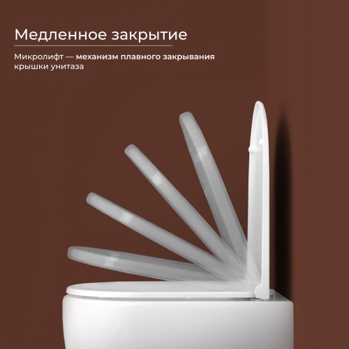 Подвесной унитаз Ceramicanova UP CN4007 с крышкой-сидением фото 4