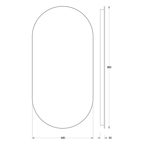 Зеркало Evoform Ledshine BY 2586 с LED-подсветкой 40х80 см., без выключателя, 4000К фото 6