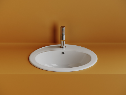 Раковина встраиваемая сверху Ceramicanova Sun CN6079, белый глянец фото 4