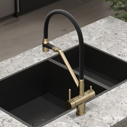 Смеситель для кухни Sancos Dora SC4003BG, брашированное золото фото 10