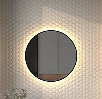 Зеркало DEFESTO AURA DF 2994 с окантовкой и LED-подсветкой Ø70 см., без выключателя, 3000 K
